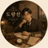 도량선 작가 프로필 - 도량선 작가의 판타지·대체역사 웹소설 《갑오년, 전보국 주사는 군량을 훔쳤다》의 1894년 전보국, 붉게 고친 우선 전보, 전신기, 군량 장부와 비에 젖은 쌀가마 모티프 일러스트